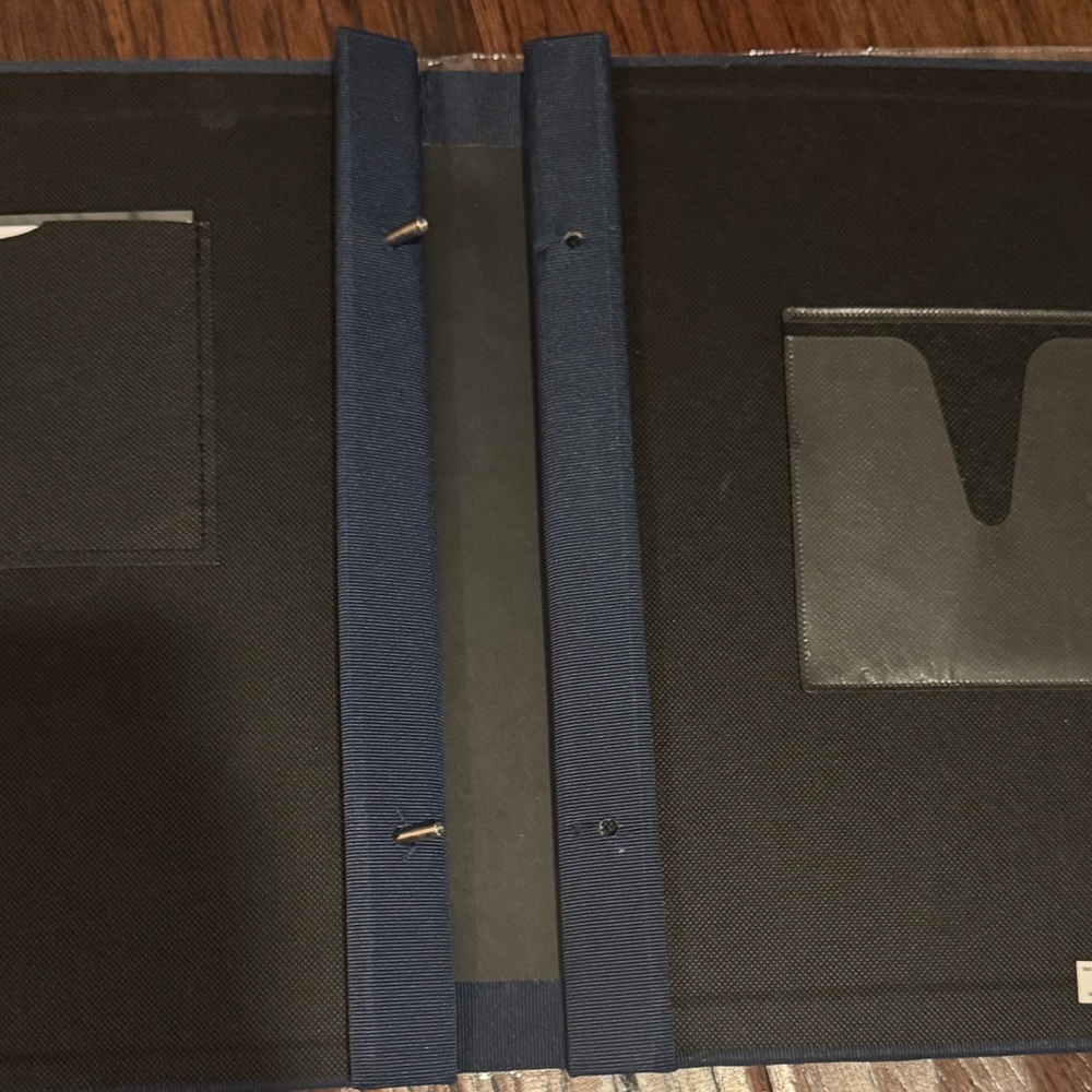 Recollections Dark Navy Blue Photo Album Textured Picture Page Binder Front pic - Picture 10 of 11